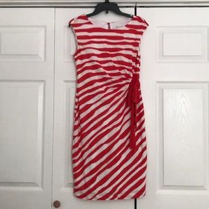 Orange and White Dress Barn dress